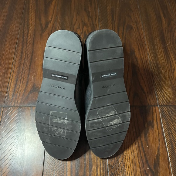 NWOB Vince Black Leather Boots - size 10 - Picture 5 of 7